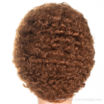 Brazilian Hair Wigs for Black WomanShort length Afro Wig Machine Made Bob Wig Virgin Cuticle Aligned Hair